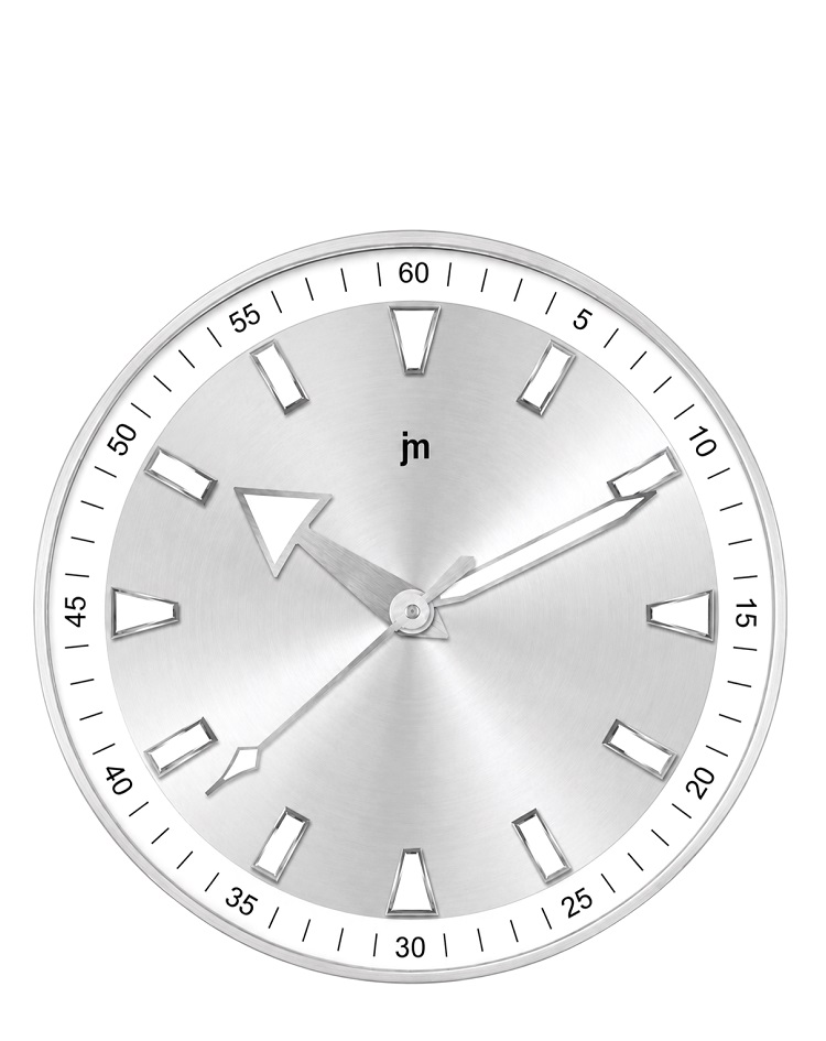 שעון קיר מעוצב - JM CHROME - כרום