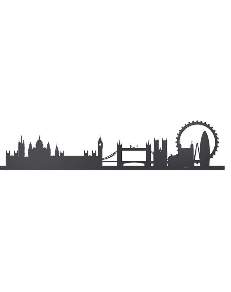 קישוט קיר ממתכת - SKYLINE LONDON פאנל 100CM
